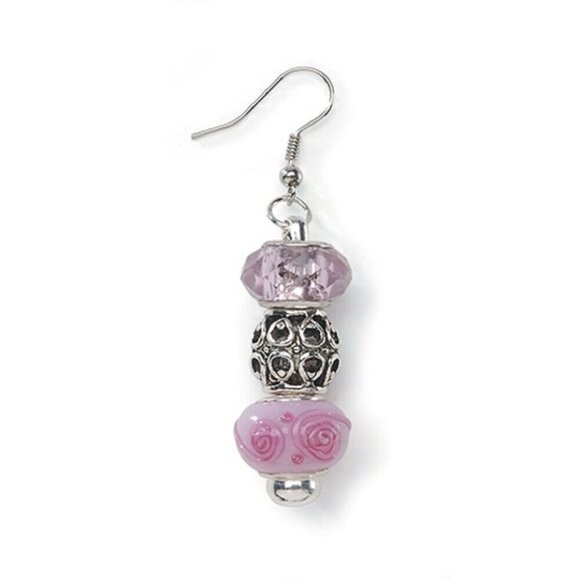 Darice 2 Pairs of Interchangeable Drop Earrings for Large Hole Beads - Picture 2 of 3